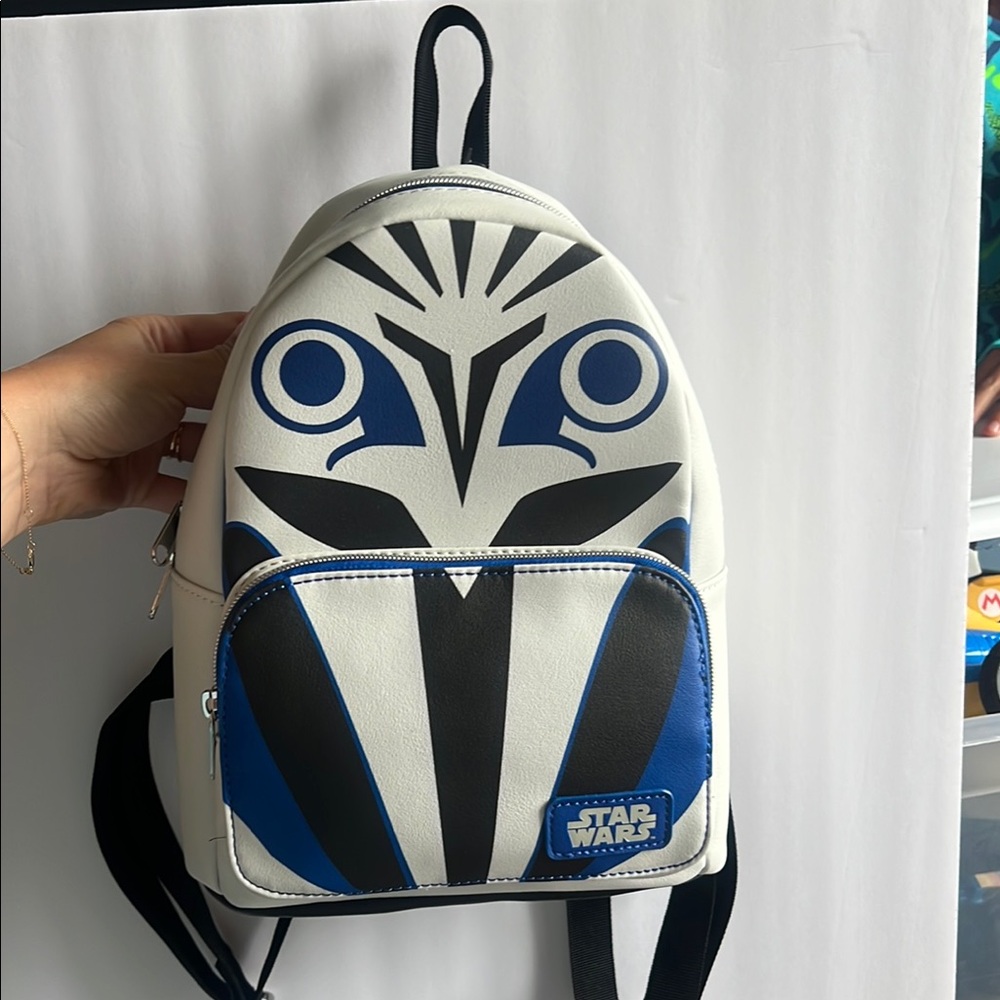 Star Wars Themed Backpack - Black, Blue, White